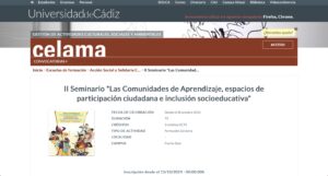 Nueva edición del curso “Las Comunidades de Aprendizaje, espacios de participación ciudadan...